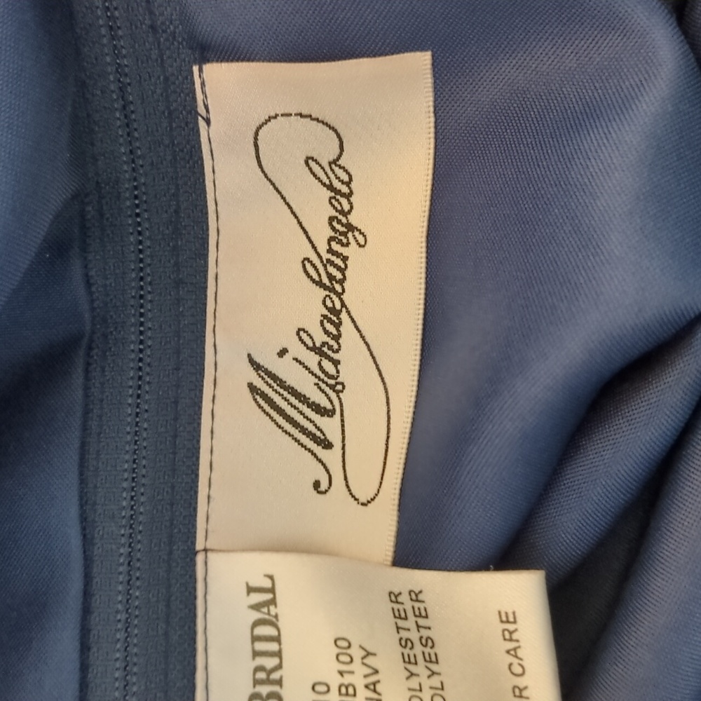 David's bridal Michaelungelo dress size 10 color Navy blue - Picture 7 of 7